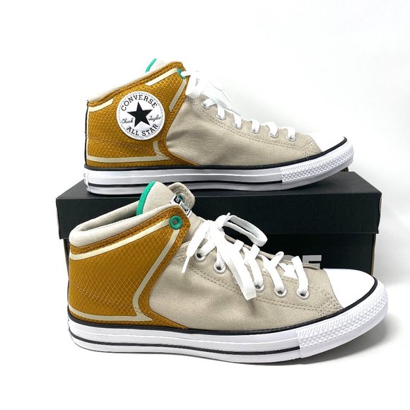 Converse Other - Converse Men Size 170514F CTAS HI STREET Mid Top String Dark Soba Canvas Sneaker